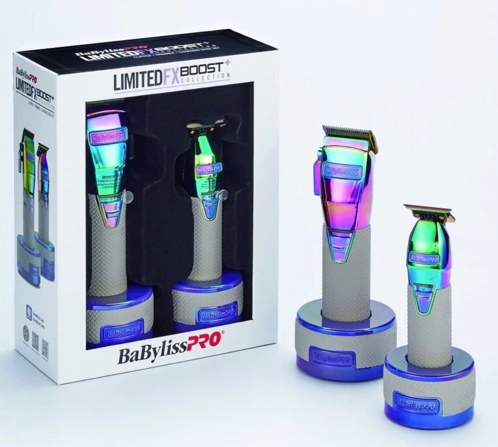 BaByliss PRO FX Boost+ Limited Edition Clipper & Trimmer Set w/ Charging Base