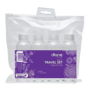 DIANE D3017 4 Piece Travel Bottle Set